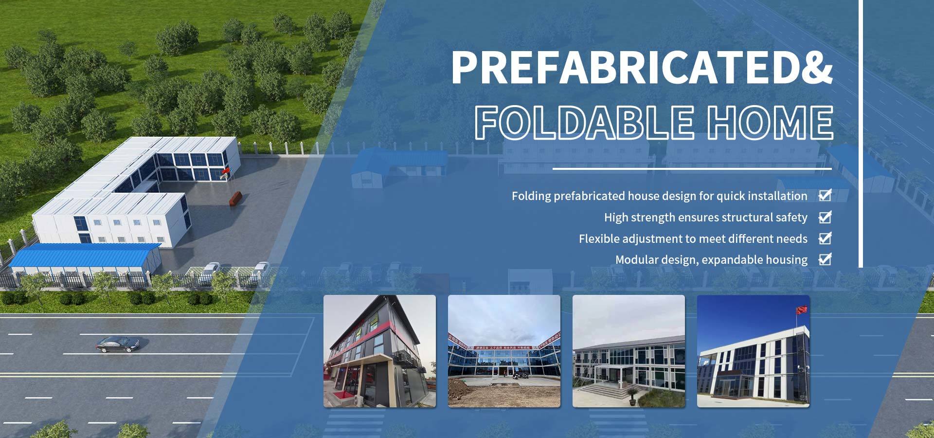 qualité Maison préfabriquée pliable usine